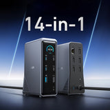 Anker Prime 737 hub (A83B63A1), 14 az 1-ben, 160 W, két 4K-s kijelző, fekete
