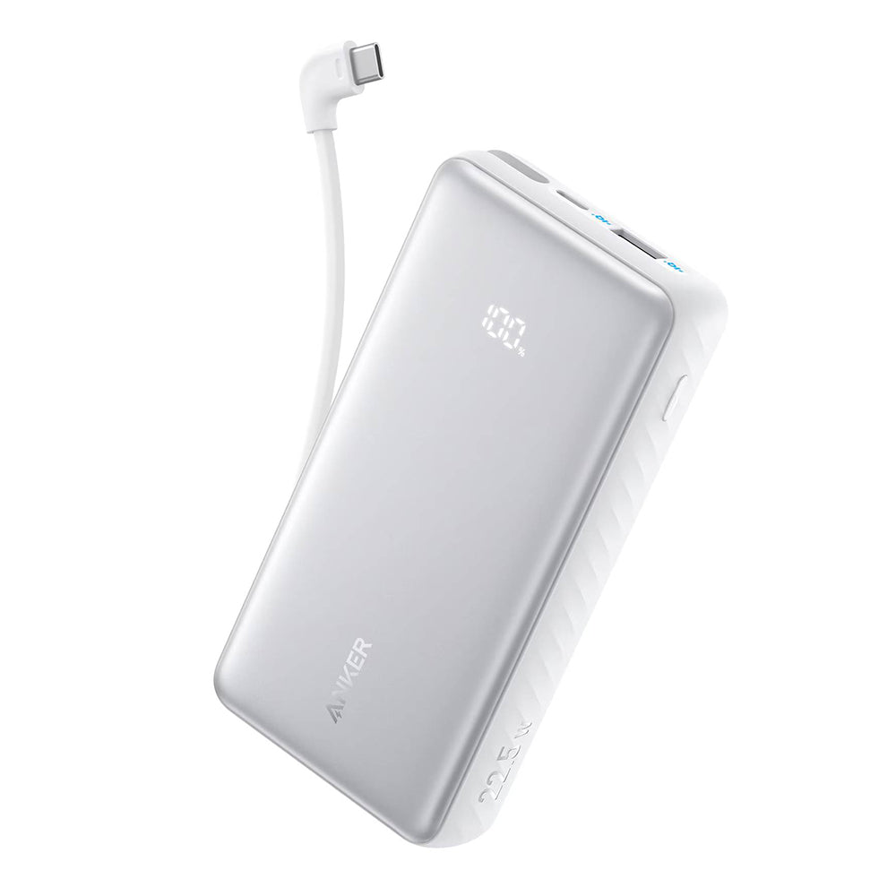 Baterie externa Anker Zolo (A110DH21), 10000mAh, USB / USB-C, 22.5W, Alb