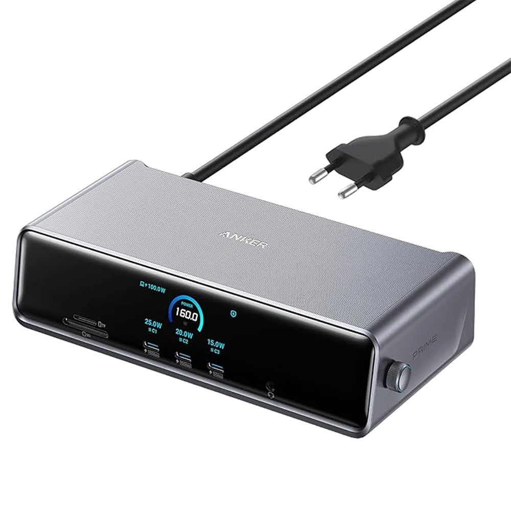 Hub Anker Prime (A83B33A1), 14in1, DisplayLink 8K, Gri