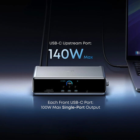 Hub Anker Prime A83B33A1, 14in1, DisplayLink 8K, gri