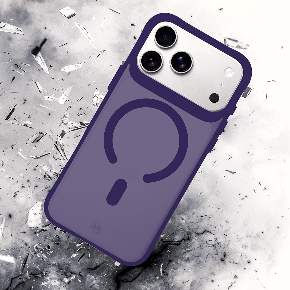 Husa de protectie 3mk Smoke MagCase compatibil cu iPhone 18 Pro Max / iPhone 17 Pro Max, Mov