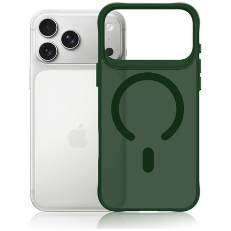 Husa de protectie 3mk Smoke MagCase compatibil cu iPhone 17 Pro / iPhone 18 Pro, Verde