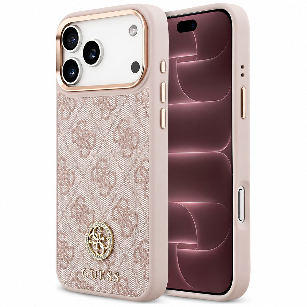 Husa de protectie Guess Hardcase 4G compatibil cu iPhone 18 Pro Max / iPhone 17 Pro Max, Roz