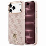 Husa de protectie Guess Hardcase 4G compatibil cu iPhone 18 Pro Max / iPhone 17 Pro Max, Roz