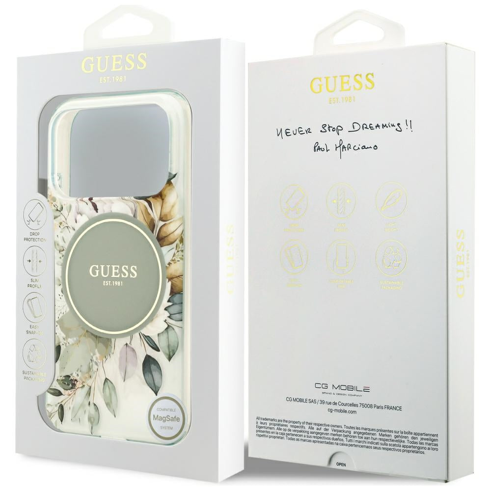 Husa de protectie Guess compatibil cu iPhone 17 Pro Max / iPhone 18 Pro Max, Verde