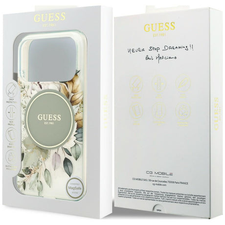 Husa de protectie Guess IML compatibil cu iPhone 18 Pro Max / iPhone 17 Pro Max, Verde