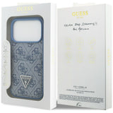 Husa de protectie Guess Hardcase 4G compatibil cu iPhone 18 Pro / iPhone 17 Pro, Albastru