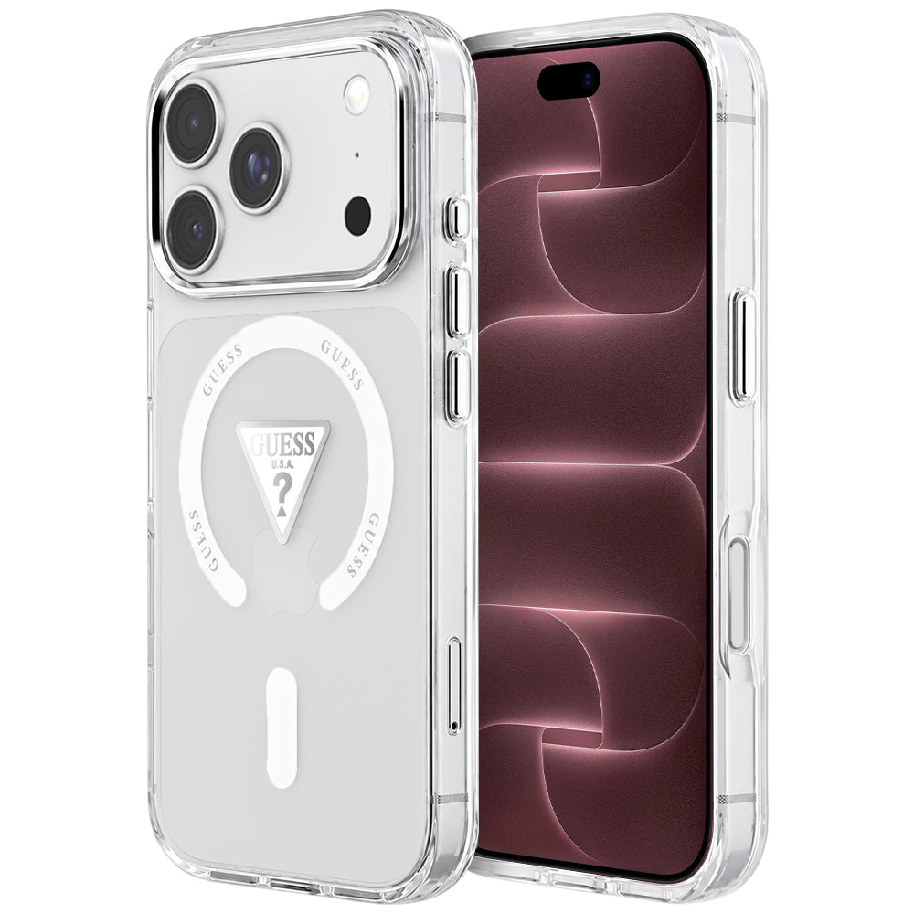 Husa de protectie Guess IML compatibil cu iPhone 18 Pro Max / iPhone 17 Pro Max, Transparent