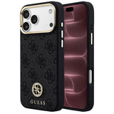 Husa de protectie Guess Hardcase 4G compatibil cu iPhone 18 Pro Max / iPhone 17 Pro Max, Negru