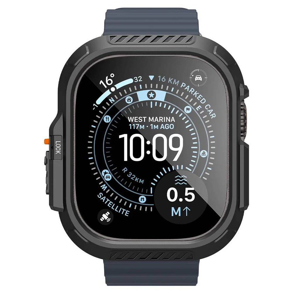 Folie de protectie smartwatch Apple Watch Ultra compatibil cu Ultra / Ultra 2 / Ultra 3, Negru