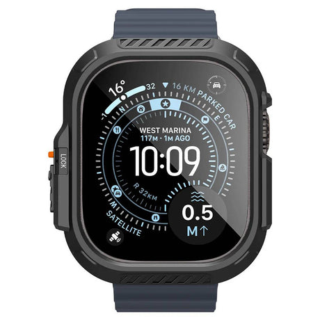 Védőfólia Apple Watch Ultra okosórához, Ultra / Ultra 2 / Ultra 3 modellekkel kompatibilis, fekete