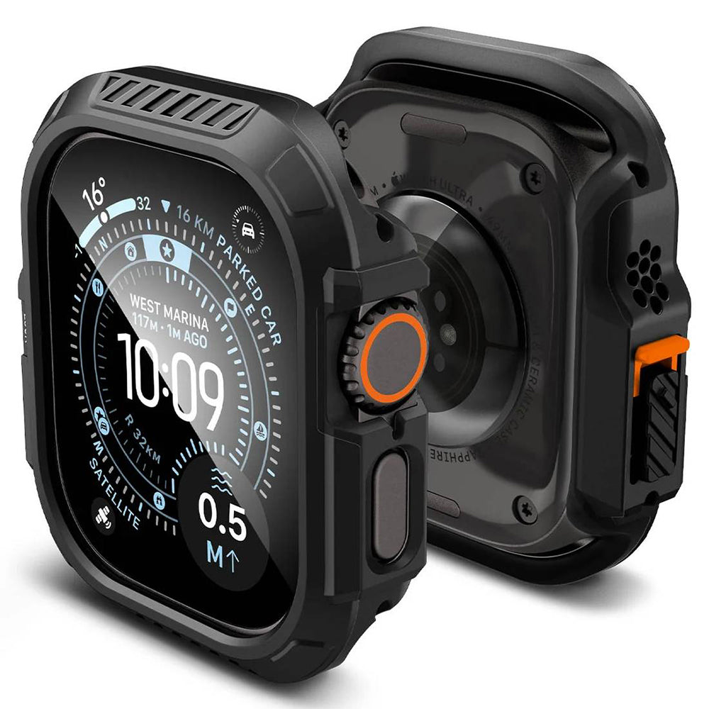 Folie de protectie smartwatch Apple Watch Ultra compatibil cu Ultra / Ultra 2 / Ultra 3, Negru