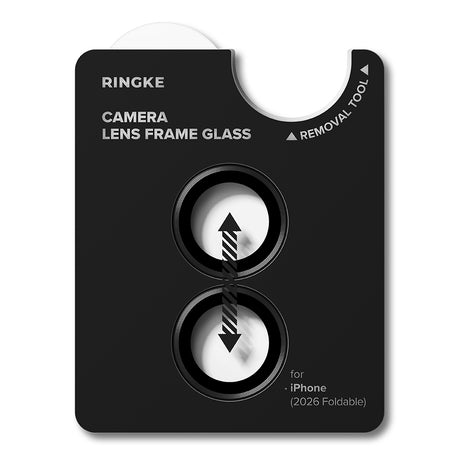 Ringke Camera Lens Frame Glass kamera fólia iPhone Duo, fekete