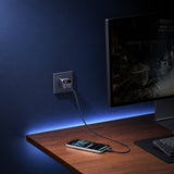 Incarcator Ugreen (25419B), USB-C, 45W, GaN, Afisaj Inteligent, Gri