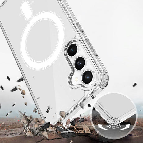 Techsuit MagSafe Pro védőtok, Samsung Galaxy S26 FE készülékkel kompatibilis, átlátszó