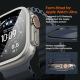 Rama & Folie pentru Apple Watch Ultra 4 / 3 / 2 / 1 (49mm) - Spigen Bezel Tune (ACS11595) - Silver