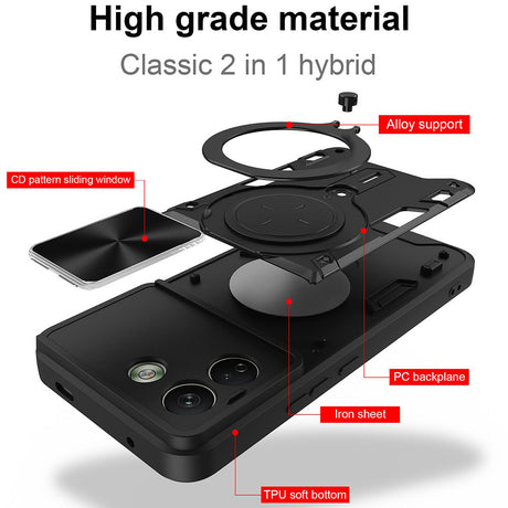 Husa de protectie Techsuit CamGuard Pro compatibil cu Xiaomi Redmi Note 17 Pro Max, Roz Auriu