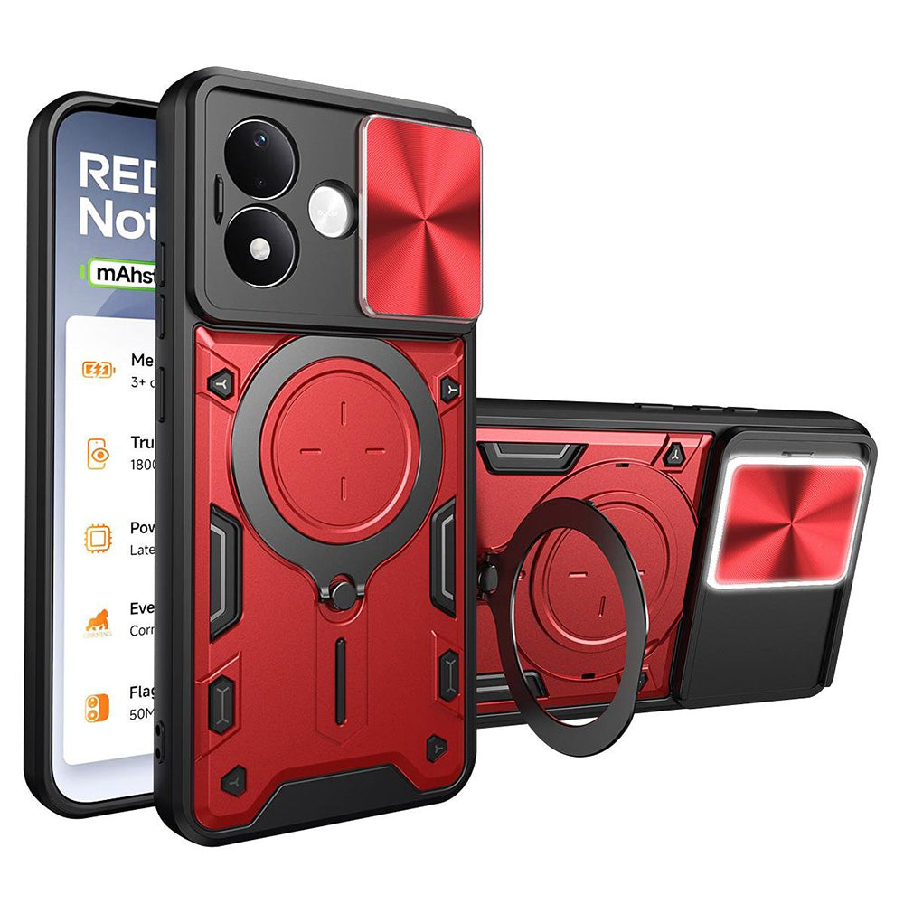 Husa de protectie Techsuit CamGuard Pro compatibil cu Xiaomi Redmi Note 17 4G / Redmi Note 17 5G, Roșu