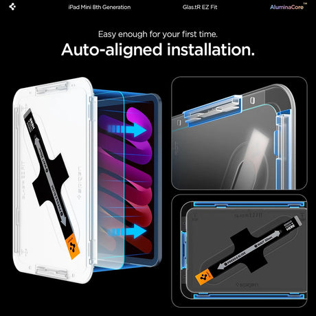 Spigen védőfólia iPad Mini 8 (2026) tablethez, átlátszó