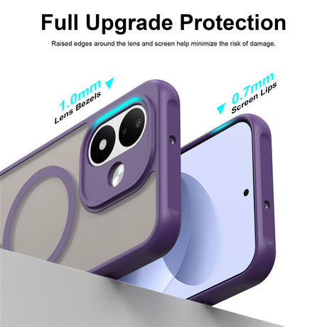 Husa de protectie Techsuit HaloFrost II cu inel magnetic compatibil cu Xiaomi Redmi Note 17 4G / Redmi Note 17 5G, Mov