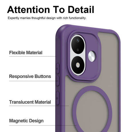 Husa de protectie Techsuit HaloFrost II cu inel magnetic compatibil cu Xiaomi Redmi Note 17 4G / Redmi Note 17 5G, Mov