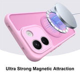 Husa de protectie Techsuit HaloFrost II cu inel magnetic compatibil cu Xiaomi Redmi Note 17 Pro 5G, Roz