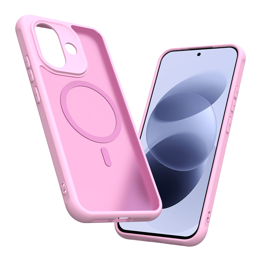 Husa de protectie Techsuit HaloFrost II cu inel magnetic compatibil cu Xiaomi Redmi Note 17 4G / Redmi Note 17 5G, Roz