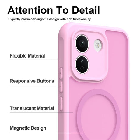 Husa de protectie Techsuit HaloFrost II cu inel magnetic compatibil cu Xiaomi Redmi Note 17 4G / Redmi Note 17 5G, Roz