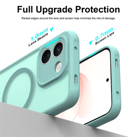 Husa de protectie Techsuit HaloFrost II cu inel magnetic compatibil cu Xiaomi Redmi Note 17 4G / Redmi Note 17 5G, Verde Menta