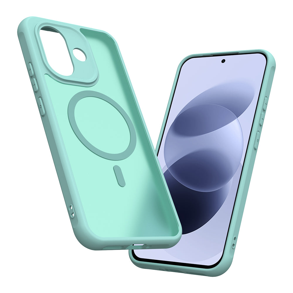 Husa de protectie Techsuit HaloFrost II cu inel magnetic compatibil cu Xiaomi Redmi Note 17 4G / Redmi Note 17 5G, Verde Menta