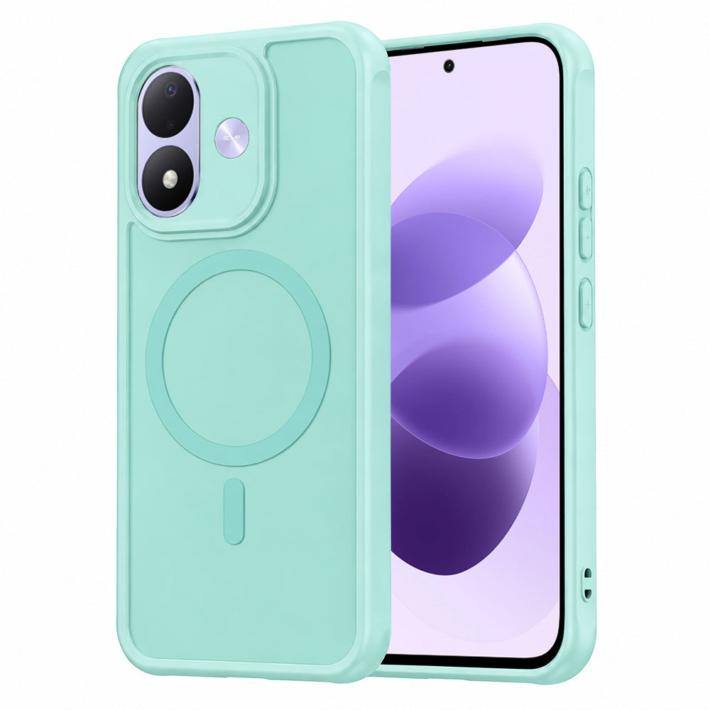 Husa de protectie Techsuit HaloFrost II cu inel magnetic compatibil cu Xiaomi Redmi Note 17 4G / Redmi Note 17 5G, Verde Menta