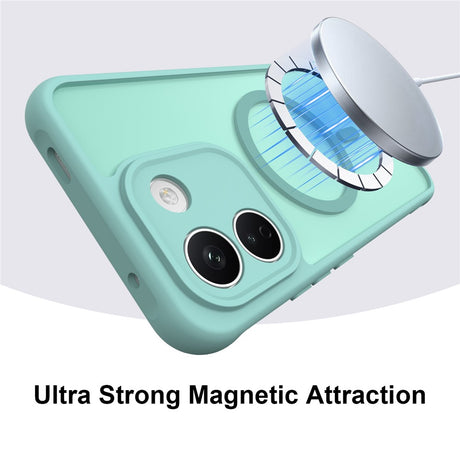 Husa de protectie Techsuit HaloFrost II cu inel magnetic compatibil cu Xiaomi Redmi Note 17 4G / Redmi Note 17 5G, Verde Menta