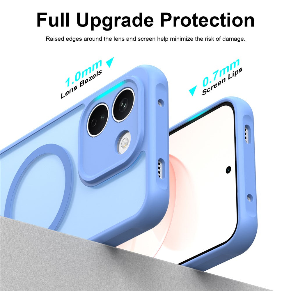 Husa de protectie Techsuit HaloFrost II cu inel magnetic compatibil cu Xiaomi Redmi Note 17 Pro 5G, Albastru