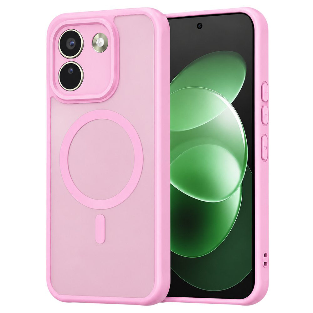 Husa de protectie Techsuit HaloFrost II cu inel magnetic compatibil cu Xiaomi Redmi Note 17 Pro Max, Roz