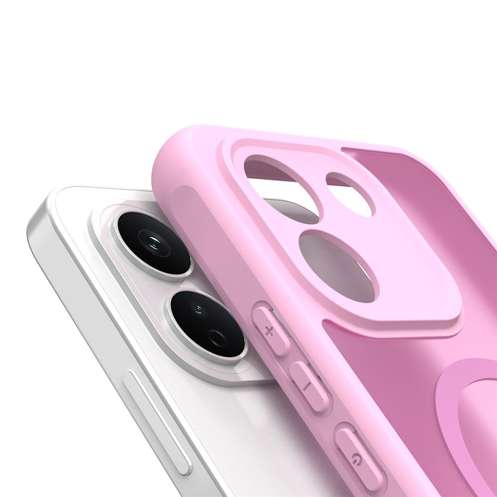 Husa de protectie Techsuit HaloFrost II cu inel magnetic compatibil cu Xiaomi Redmi Note 17 Pro Max, Roz