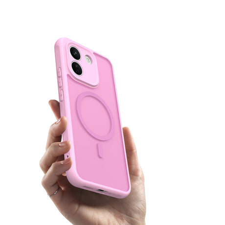 Husa de protectie Techsuit HaloFrost II cu inel magnetic compatibil cu Xiaomi Redmi Note 17 Pro Max, Roz