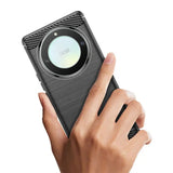 Husa de protectie Techsuit Carbon Silicone compatibil cu Honor Magic5 Lite, Negru