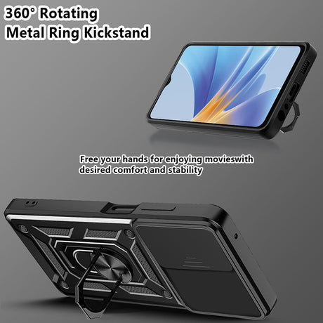 Husa de protectie Techsuit CamShield Series compatibil cu Oppo A17, Negru