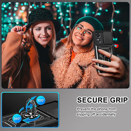 Husa de protectie Techsuit CamShield Series compatibil cu Oppo A17, Negru
