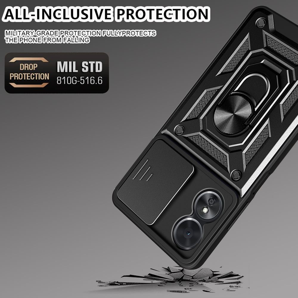 Husa de protectie Techsuit CamShield Series compatibil cu Oppo A58 5G / A78 5G, Negru