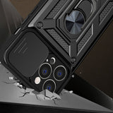 Husa de protectie Techsuit CamShield Series compatibil cu iPhone 13, Negru