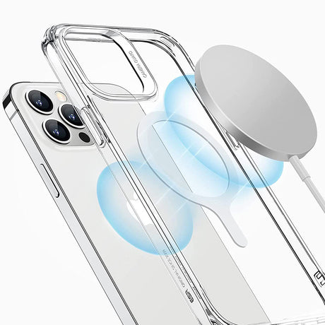 Suport ESR Adapter HaloLock (set de 2), Compatible with MagSafe Wireless Charging, Universal Phone Ring for Samsung, iPhone, Alb