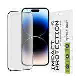 Folie de protectie Techsuit 111D Full Cover / Full Glue Glass compatibil cu iPhone 14 Pro, Negru
