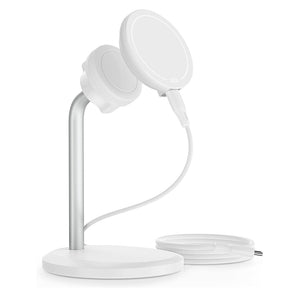 Incarcator ESR Wireless HaloLock Shift, Stand with Removable Magnetic Pad, MagSafe Compatible, Alb