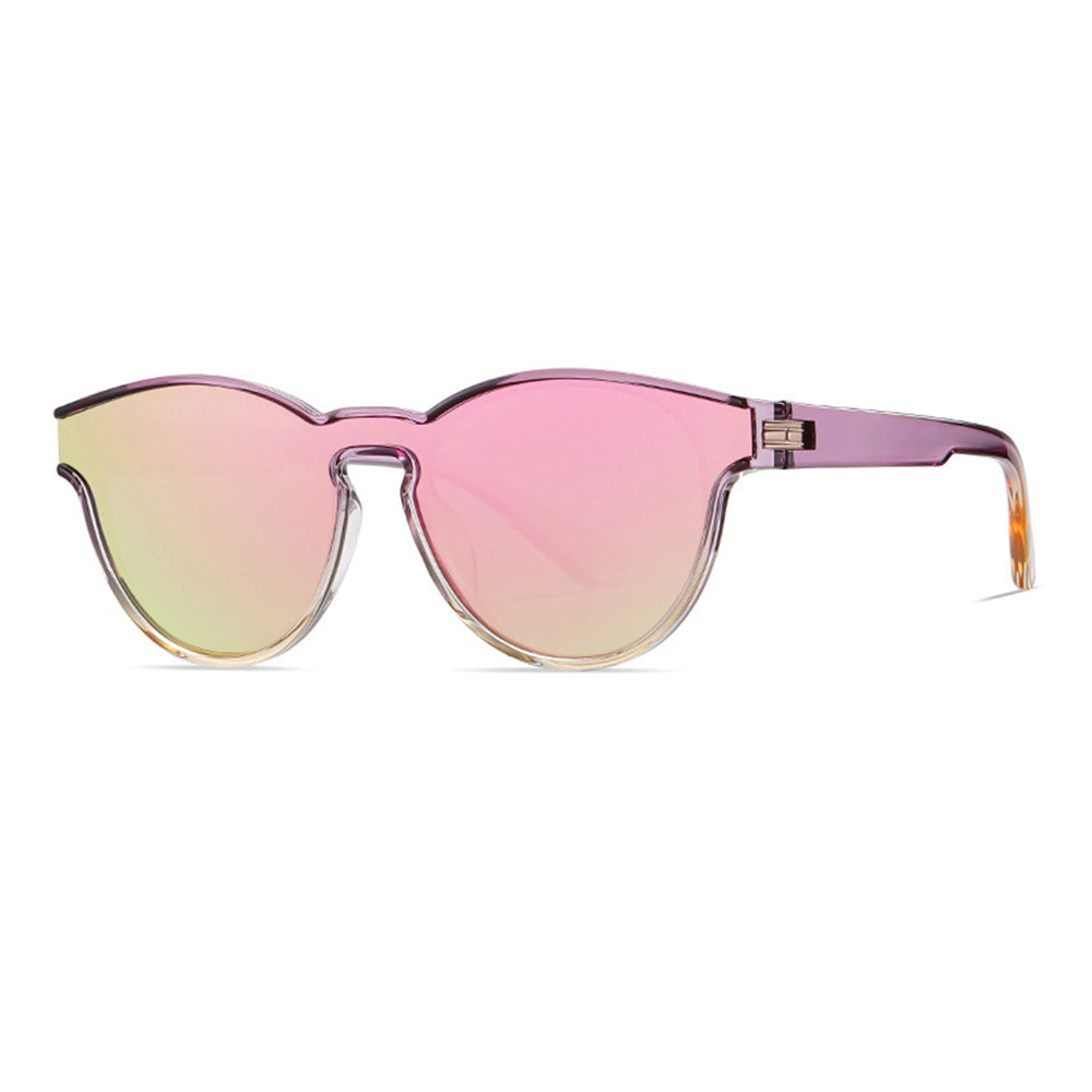 Techsuit Sunglasses Polarised TR90 (TR7545), UV Protection, Mov / Yellow / Pink
