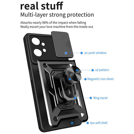Husa de protectie Techsuit CamShield Series compatibil cu Motorola Moto G32, Negru