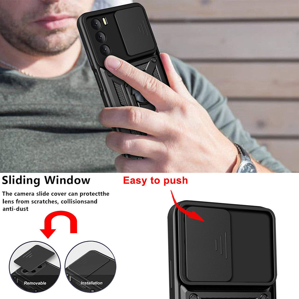 Husa de protectie Techsuit CamShield Series compatibil cu Oppo A16 / A16s / A54s, Negru