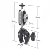 Suport Techsuit Bike Handlebar (JX-006), for GoPro, 1/4 Screw, Multifunctional, Negru