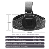 Suport Techsuit GoPro (JX-003), Headband with Magnetic Base, Gri