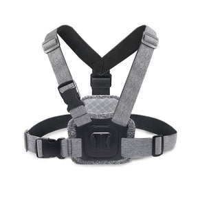 Suport Techsuit Camera (JX-002), for GoPro with Magnetic Base, Chest Wear, Gri